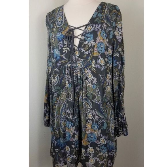 Free People Rain or Shine Paisley Dress - Picture 2 of 7